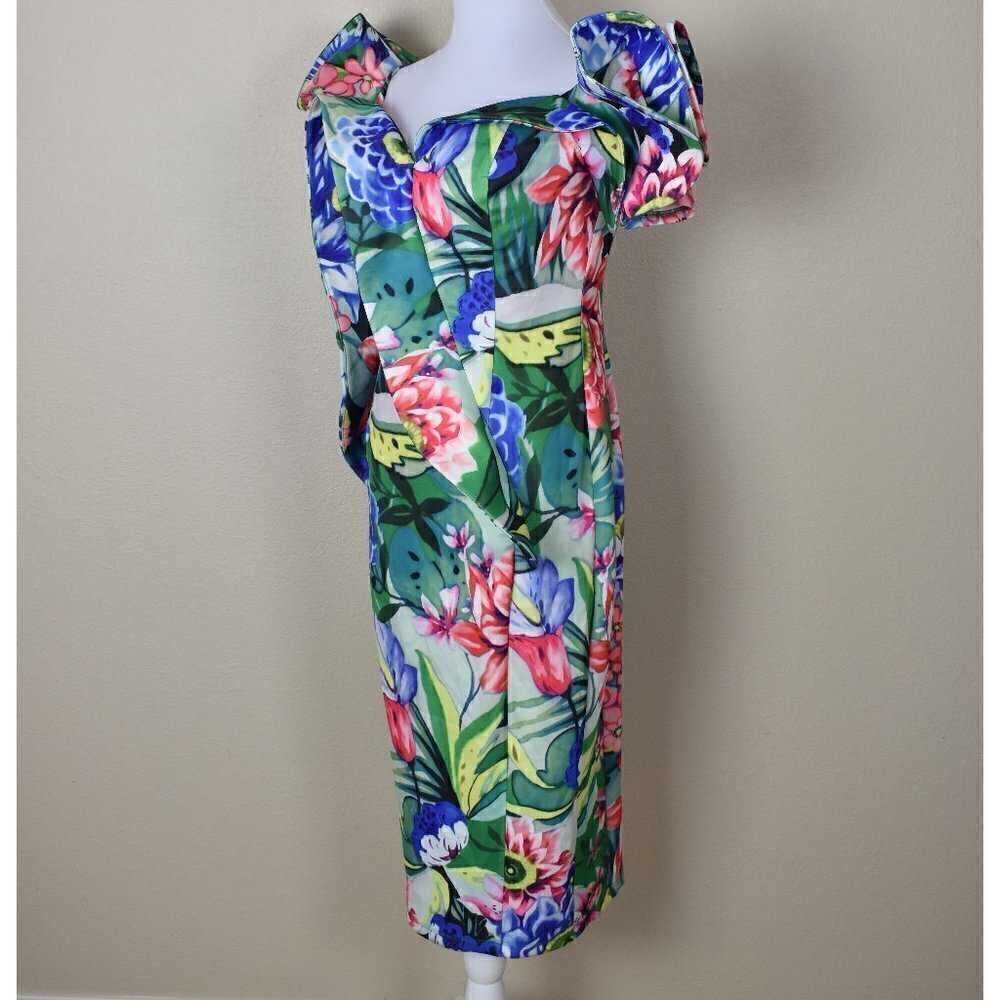 CQ by CQ Floral Ruffle Sheath Dress - Picture 3 of 8